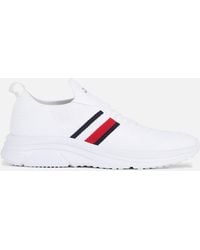 Tommy Hilfiger - Running-style Leather Trainers - Lyst