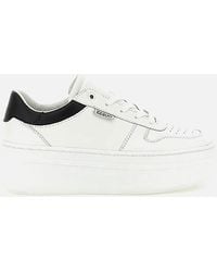 Guess - Lifet Chunky Flatform Leather Trainers - Lyst