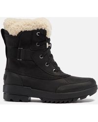 Sorel - Torino Ii Parc Shearling-trimmed Leather Ankle Boots - Lyst