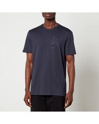Armani Exchange - Ax Big Logo Cotton-jersey T-shirt - Lyst