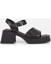 Vagabond Shoemakers - Hennie Leather Heeled Platform Sandals - Lyst