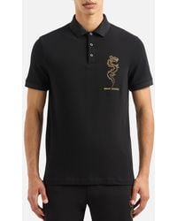 Armani Exchange - Cny Cotton Polo Shirt - Lyst
