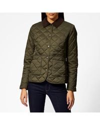 Barbour Deveron Quilted Coat - Green