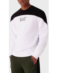 EA7 - Cotton Sweatshirt - Lyst