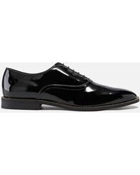 Mens Shoes Lace-ups Oxford shoes Kurt Geiger Harris Logo-embellished Leather Oxfords in Brown for Men 
