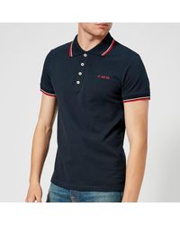 DIESEL Randy Broken Polo Shirt - Blue