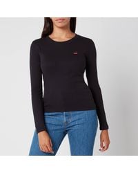 levi long sleeve t shirt women's