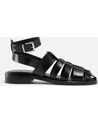 Alohas - Perry Leather Fisherman Sandals - Lyst