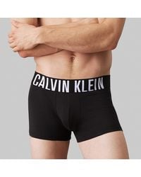 Calvin Klein - 3 Pack Intense Power Cotton-blend Boxer Trunks - Lyst