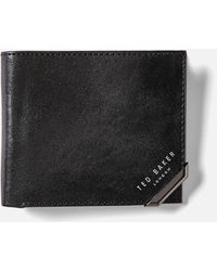 Ted Baker Korning Logo-printed Bifold Leather Wallet - Black