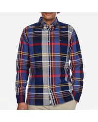 Tommy Hilfiger Checked Cotton-Flannel Shirt - Blau