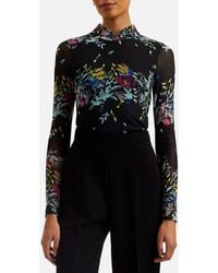 Ted Baker - Amandha Floral Mesh Top - Lyst