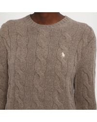 Polo Ralph Lauren - Cable-knit Wool-blend Pullover - Lyst