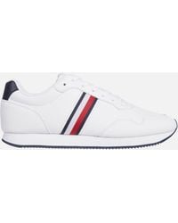 Tommy Hilfiger - Leather Running Style Trainers - Lyst