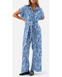 Lolly's Laundry - Mathilde Paisley Printed Cotton Jumpsuit - Lyst
