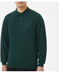 Barbour - Merino Wool Polo Shirt - Lyst