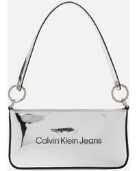 Calvin Klein - Sculpted 25 Mono Faux Leather Bag - Lyst