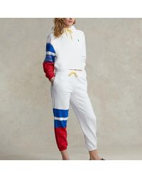 Polo Ralph Lauren Graphic-stripe Joggers - White