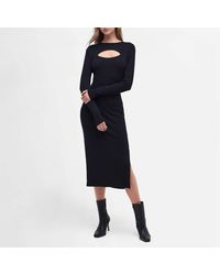 Barbour - Nebula Cut-out Ribbed-knit Dress - Lyst