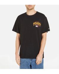 Tommy Hilfiger - Relaxed Fit Vintage Flame Cotton-jersey T-shirt - Lyst