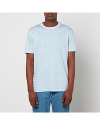 BOSS - Boss Tiburt Cotton And Linen-blend T-shirt - Lyst