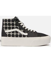 Vans - Mix Sk8-hi Tapered Stackform Embroidered Denim Trainers - Lyst