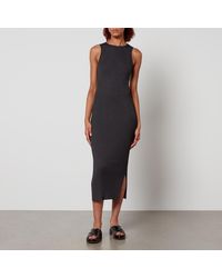 Barbour - Silvestro Ribbed Knit Midi Dress - Lyst