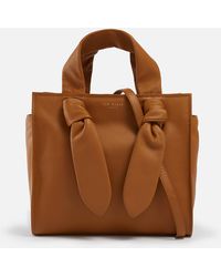 Ted Baker Nyahli Knotted Leather Tote Bag - Brown