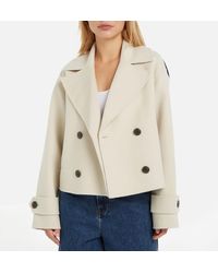 Tommy Hilfiger - Wool-blend Colorblock Peacoat - Lyst