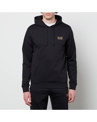 EA7 - Core Identity French Terry Hoodie - Lyst