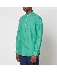 Polo Ralph Lauren Gefärbtes Custom Fit Oxfordhemd - Grün