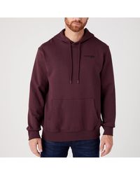 Wrangler - Graphic Logo-printed Cotton-jersey Hoodie - Lyst