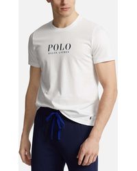 Polo Ralph Lauren - Logo-Nachthemd aus Baumwolljersey - Lyst