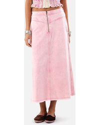 Lolly's Laundry - Normandie Denim Midi Skirt - Lyst