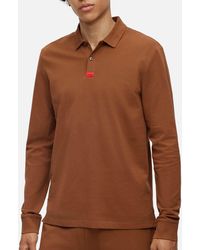 HUGO - Deresolo222 Cotton-piqué Polo Shirt - Lyst