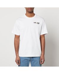Lacoste - Graphic Print Cotton-jersey T-shirt - Lyst