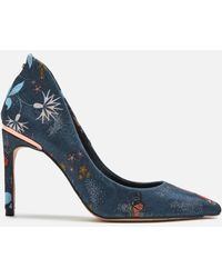 Ted Baker Saviop Printed Court Shoes - Blue