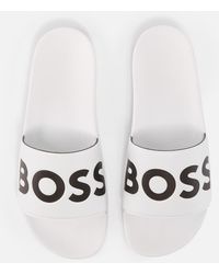 BOSS - Aryeh Rubber Sliders - Lyst