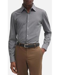 BOSS - P-hank Patterned Stretch-woven Slim-fit Shirt - Lyst