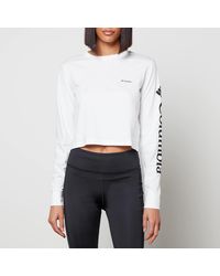 Columbia North Cascades Long Sleeve Cropped T-shirt - White