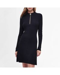 Barbour - Solar Ribbed-knit Dress - Lyst