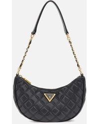 Guess - Giully Quilted Faux Leather Shoulder Bag - Lyst