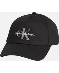 Calvin Klein Logo-Print Cotton Baseball Cap - Schwarz
