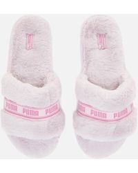 PUMA Fluff Slippers - Pink