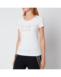 EA7 Train Shiny T-shirt - White