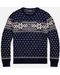 Polo Ralph Lauren - Cotton-blend Fairisle Jumper - Lyst