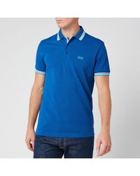 blue hugo boss polo