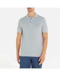 Tommy Hilfiger - Chain Ridge Structure Cotton Polo Shirt - Lyst