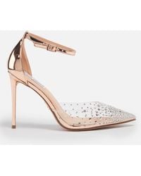 Steve Madden - Ravaged Faux Leather Heeled Pumps - Lyst