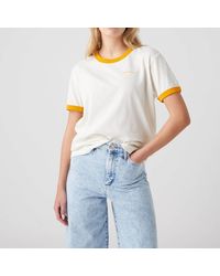 Wrangler - Relaxed Ringer Cotton-jersey T-shirt - Lyst